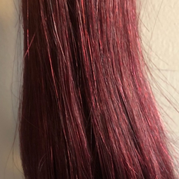 4 BUNDLES OF 20-24”99J PERUVIAN STRAIGHT HUMANHAIR main image 5